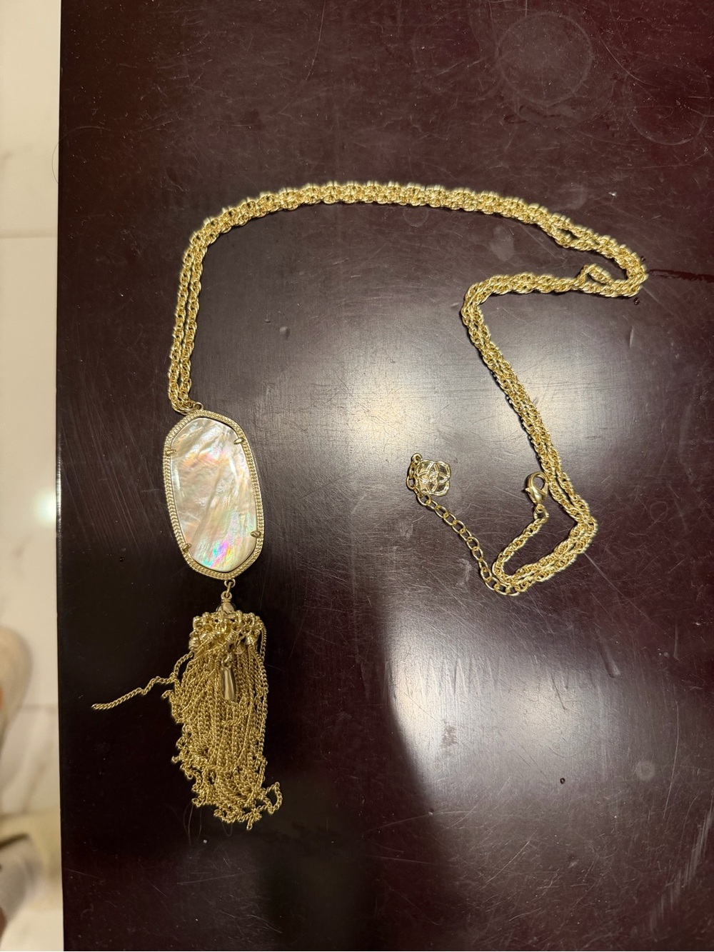 Kendra Scott white necklace